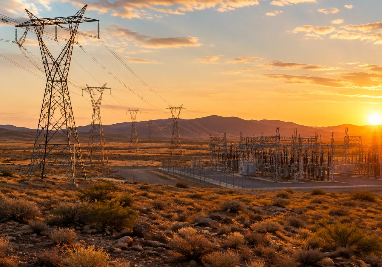 Illustrative energy & power infrastructure — not a photograph of this project